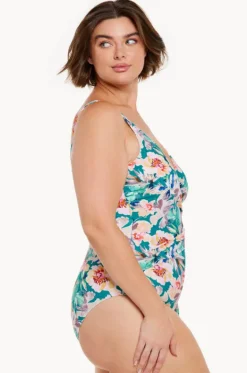 Maui Tie Cross Over One Piece|Capriosca Outlet