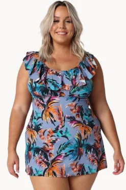 Mauritius Frill Swim Dress|Capriosca