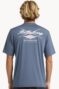 Mens Crossboards Short Sleeve Suntop|Billabong Best