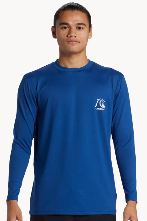 Mens DNA Bubble Logo Long Sleeve Suntop|Quiksilver New