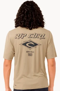 Mens Icons Surflite Short Sleeve Suntop|Rip Curl Hot