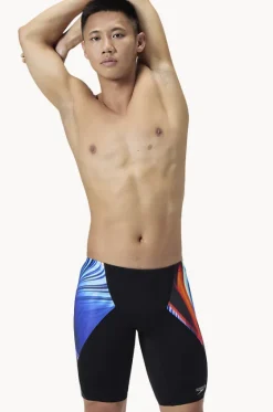 Mens Lava Blur Digital V-cut Jammer|Speedo