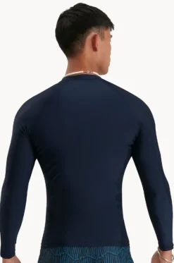 Mens Plain Long Sleeve Suntop|Speedo Discount