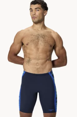 Mens Print Spliced Jammer|Speedo
