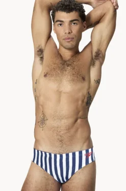 Mens Stripe Brief|Speedo Discount