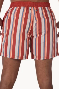 Mens Stripe Boardshort|Coast Clearance