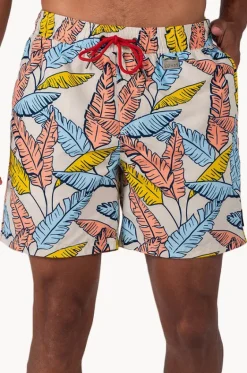 Mens Tropical Leaf Boardshort|Coast Outlet