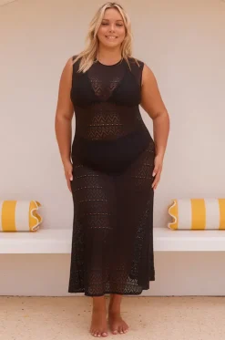 Mesh Maxi Dress|Capriosca Discount