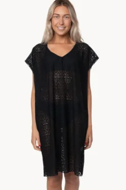 Mesh V Neck Kaftan|Capriosca Outlet