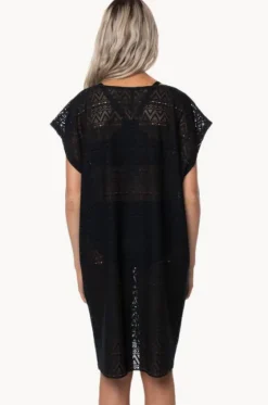 Mesh V Neck Kaftan|Capriosca Outlet