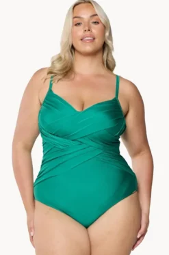 Metallic Criss Cross One Piece|Capriosca Clearance