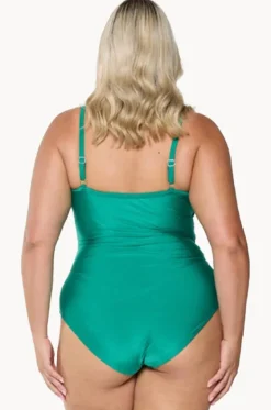 Metallic Criss Cross One Piece|Capriosca Clearance