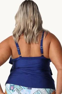 Metallic Tiered Frill Tankini Separate|Capriosca