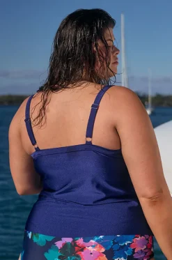 Metallic Tiered Frill Tankini Separate|Capriosca