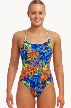Mixed Mess Diamond Back One Piece|Funkita Hot