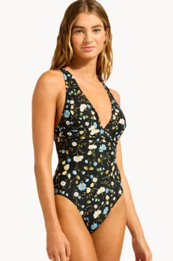 Modern Romance Cross Back One Piece|Seafolly Clearance