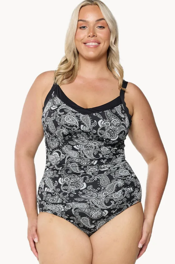 Mono Paisley DD/E Cup Underwire One Piece|Capriosca Outlet