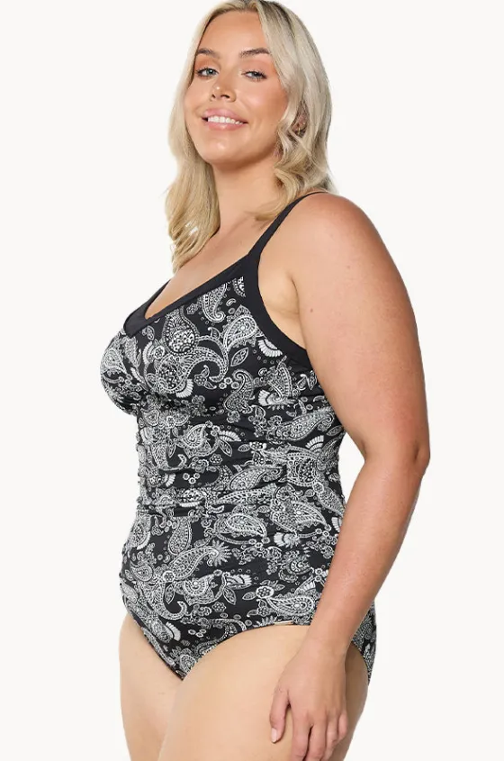Mono Paisley DD/E Cup Underwire One Piece|Capriosca Outlet