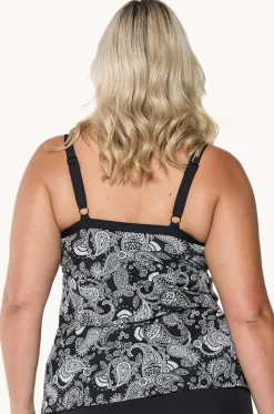 Mono Paisley F/G Cup Underwire Tankini Separate|Capriosca Discount