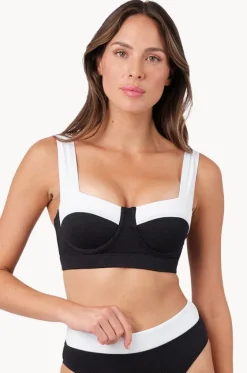 Monochrome Texture Original Bustier Balconette|Une Piece Sale
