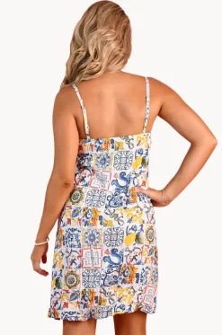 Moroccan Tiles Sadie Shift Dress|Go Girl Clearance