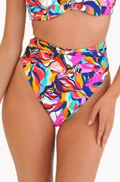 Nadia High Leg Gathered Pant|Moontide Outlet