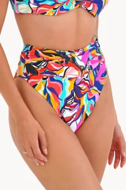 Nadia High Leg Gathered Pant|Moontide Outlet