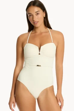 Nautique V Bar Bandeau One Piece|Sea Level Best