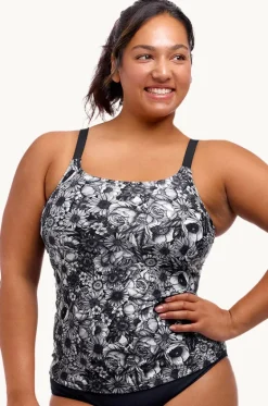 Nights Rose Scoop Neck Tankini Separate|Funkita New