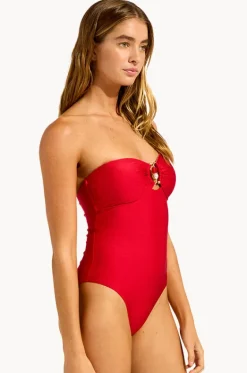 Palermo Ring Front Bandeau One Piece|Seafolly