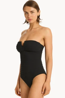 Palisades Vee Bandeau One Piece|Sea Level New