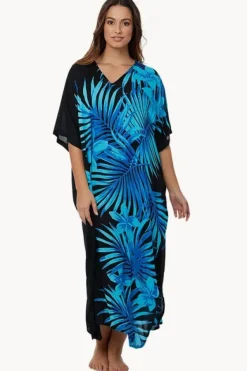 Palm Frond Long Kaftan|Sundrenched Sale
