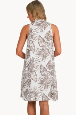 Palm Lombok Pleat Dress|Bodacious Discount