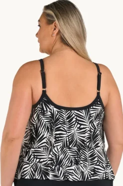 Palm Retreat Tiered Tankini Separate +|Maxine Clearance