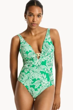 Palmera Chain Link Longline One Piece|Sea Level Outlet