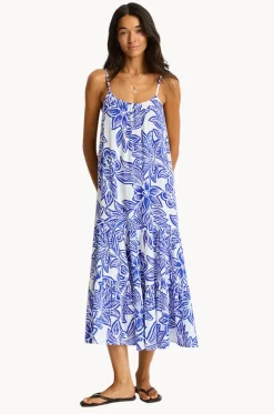 Palmera Resort Tiered Midi Sundress|Sea Level Discount