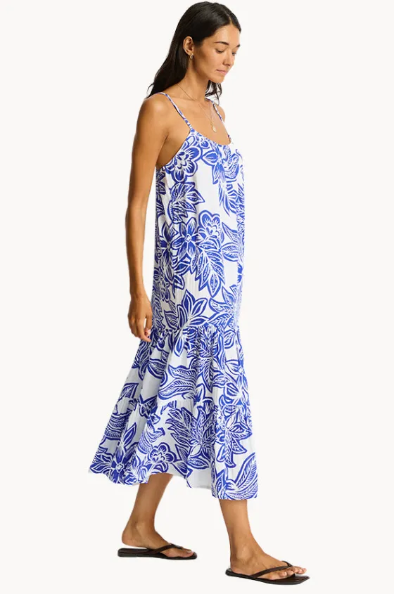 Palmera Resort Tiered Midi Sundress|Sea Level Discount