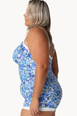 Pansy Tie Front Boyleg One Piece|Capriosca