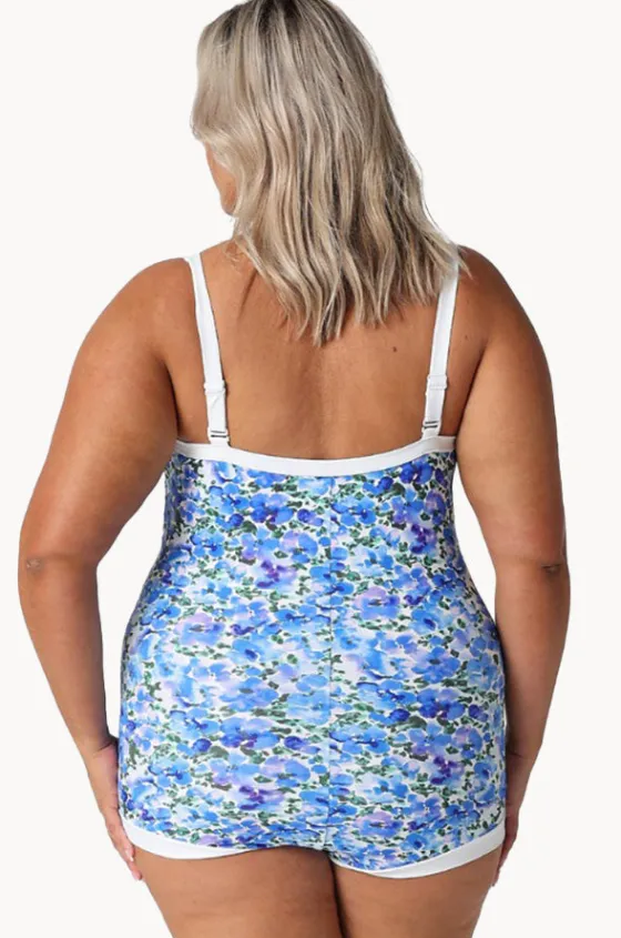 Pansy Tie Front Boyleg One Piece|Capriosca