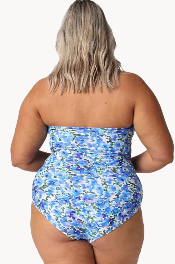 Pansy Twist Front Bandeau One Piece|Capriosca Outlet