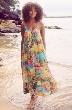 Papaya Scoop Maxi Dress|Sunseeker Best