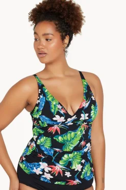 Paradise Cross Over Tankini Separate|Genevieve Online
