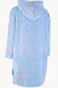 Pastel Breeze Hooded Towel Robe S/M|Back Beach Co Best