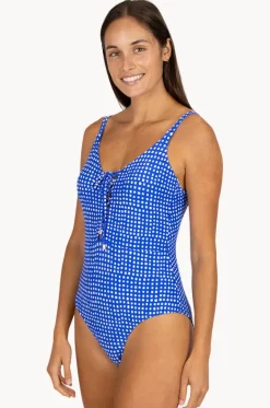 Picnic Point Lace Up One Piece|Baku New