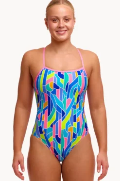 Pillared Single Strap One Piece|Funkita New
