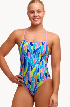 Pillared Single Strap One Piece|Funkita New