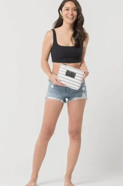 Pinstripe Small Pouch|Aloha Discount