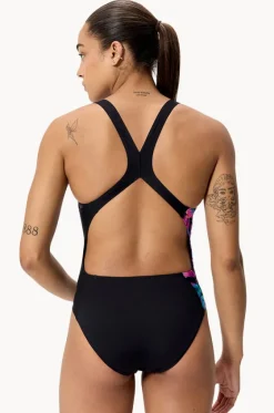 Placement Printed Powerback One Piece|Speedo Hot