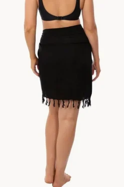 Plain Short Tie Sarong|Sundrenched Hot