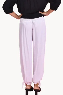 Plain Long Rouched Tie Pants|Go Girl Outlet